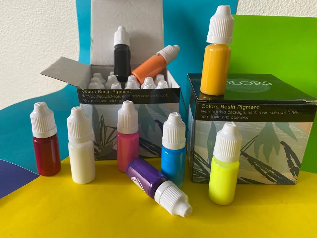 Pigmentos de colores para resina